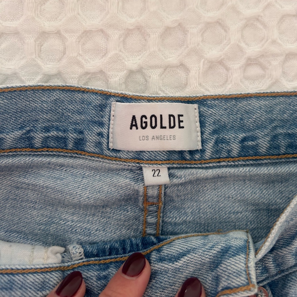 Agolde Classic Light Blue Jeans Size 22 (more like Size 25) - Picture 10 of 16